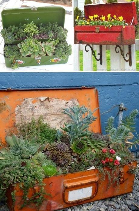 Créer son jardin en pots : trucs et inspiration Faire pousser des fleurs dans des vieilles boites à outils