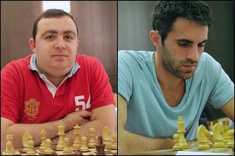 Le 12 avril 2015, dans la 6e ronde de l'Open de Dubaï, le grand-maître d'échecs géorgien Gaioz Nigalidze (à droite sur la photo) était apparié avec les Noirs contre le grand-maître arménien Tigran Petrossian 