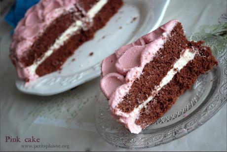 Pink cake - Gâteau rose au parfum cassis