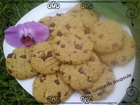 Cookies à la pistache au thermomix ou kitchenaid