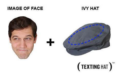 Texting Hat, l’accessoire indispensable du XXIe Siècle homemade+Texting+Hat