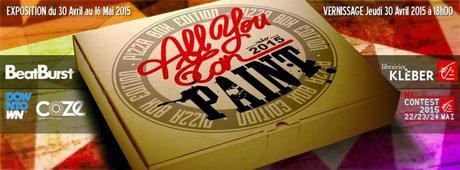 Exposition All You Can Paint – Pizza Box Edition, dans le cadre des Offs du NL Contest 2015