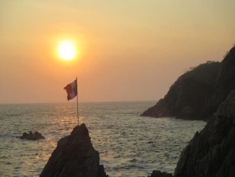 Coucher de soleil sur la Quebrada Acapulco