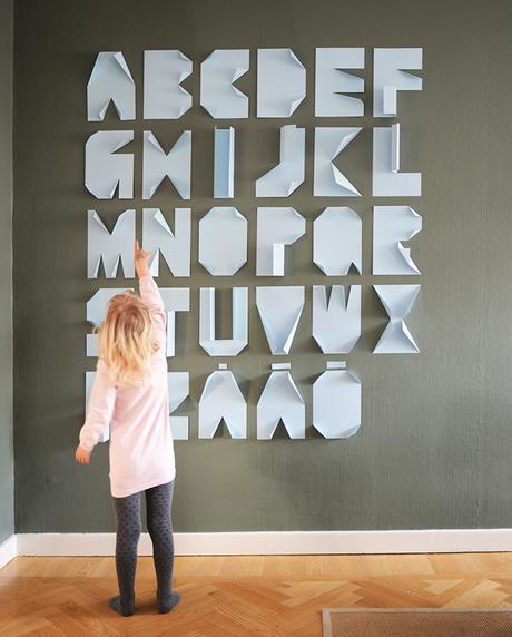 DIY folding letters