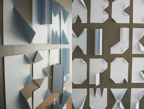 DIY folding letters