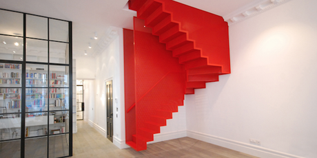 DESIGN : Hanging Red Stairs