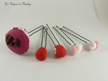 pics à chignon bonbon macaron