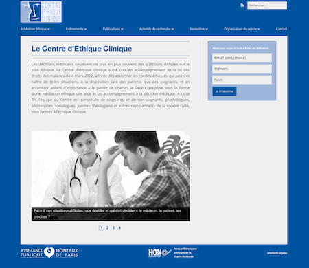 site web centre d'éthique clinique