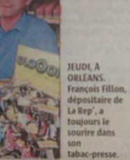 François FILLON ouvre un tabac-presse à Orléans