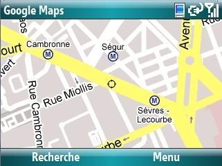 Google maps sur windows mobile 6