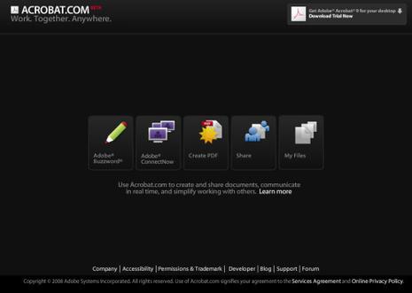 Acrobat.com, votre suite collaborative