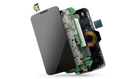 Les entrailles du Nexus 6 (Image : Google).