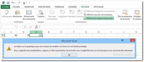 Excel - Masquer et protéger les formules