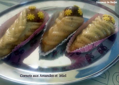 Les cornets aux amandes et Miel