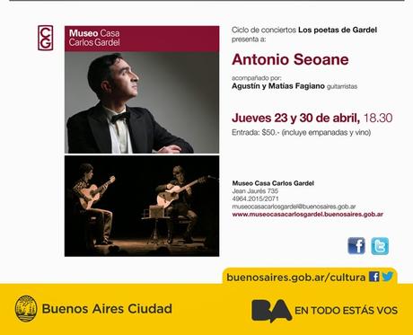 Deux nouvelles matinées avec Antonio Seoane au Museo Casa Carlos Gardel [à l'affiche]