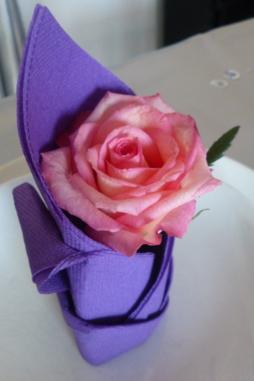 Le violet et le rose et le gris argenté se marient...