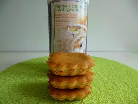 mini-clafoutis amande abricot au psyllium (diététique, hyperprotéiné, riche en fibres et sans sucre ajouté) P1210491