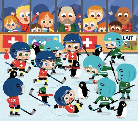 match de hockey avec des enfants - nesk / JS Deheeger pour Auzou