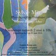 Exposition « Photographie Peinture Comme de longs échos » de Sylvie MIR |Galerie REMP-ARTS |Durban-Corbières