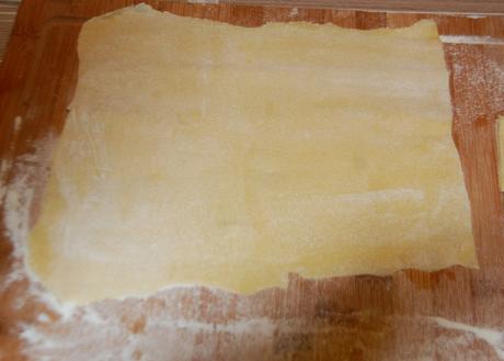 Pâte étalée finement
