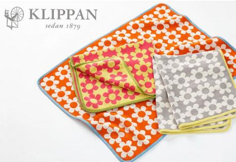 Couvertures bébés en coton organique, Flower Power, par Klippan
