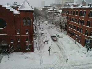 apres tempete neige boston