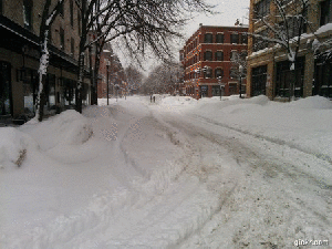 apres tempete neige boston