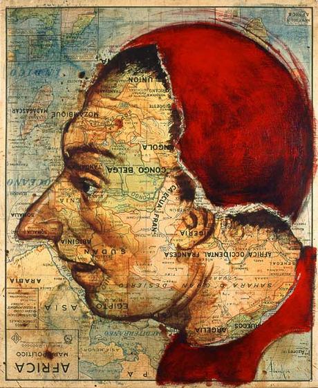 Fernando Vicente - des peintures sur les cartes qui unifient les pays.