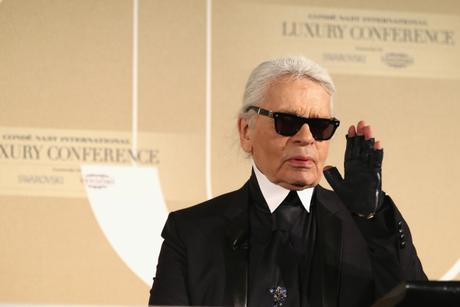 FLORENCE, ITALY - APRIL 22:  Karl Lagerfeld attends the Conde' Nast International Luxury Conference at Palazzo Vecchio on April 22, 2015 in Florence, Italy.  (Photo by Andreas Rentz/Getty Images for Conde' Nast International Luxury Conference) *** Local Caption *** Karl Lagerfeld