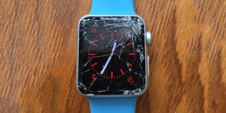 Ne pas laisser tomber votre Apple Watch Sport sur du béton