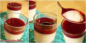 Panna cotta ~ Coulis de fruits rouges