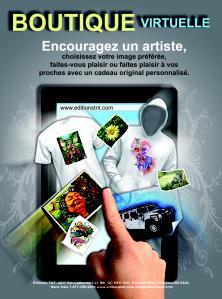 publicité boutique t-shirts cartes voeux carte anniversaire