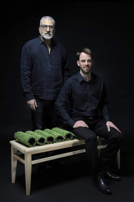 Courbes vertes banc durable par Benjamin Rousse