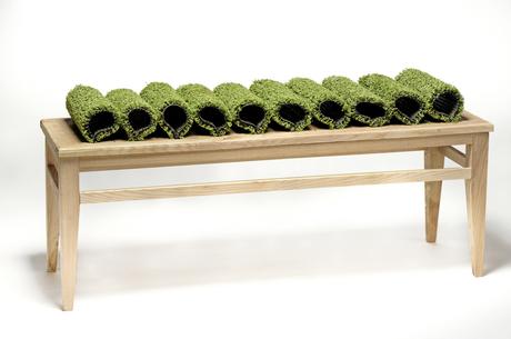 Courbes vertes banc durable par Benjamin Rousse