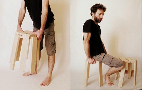 Un petit tabouret par Boris Beaulant
