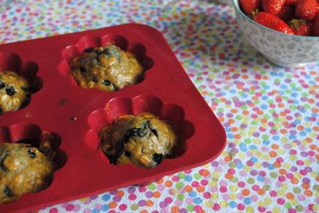 {Recette} Muffins épeautre, amandes, avoine et myrtilles DSC_0105
