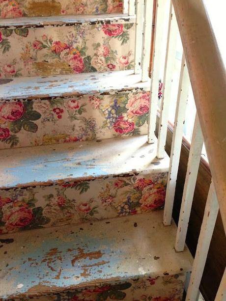 escaliers fleuris