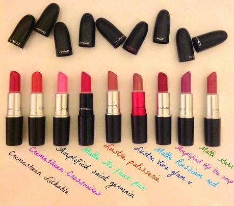 Mes amours de Lipsticks