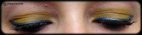 MMUF#1: J'ai osé l'eyeliner bleu sur fond jaune...
