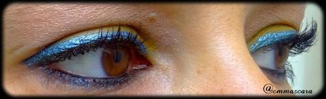 MMUF#1: J'ai osé l'eyeliner bleu sur fond jaune...