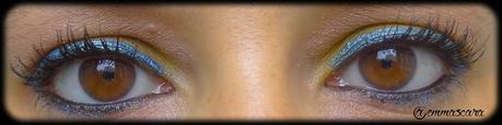 MMUF#1: J'ai osé l'eyeliner bleu sur fond jaune...