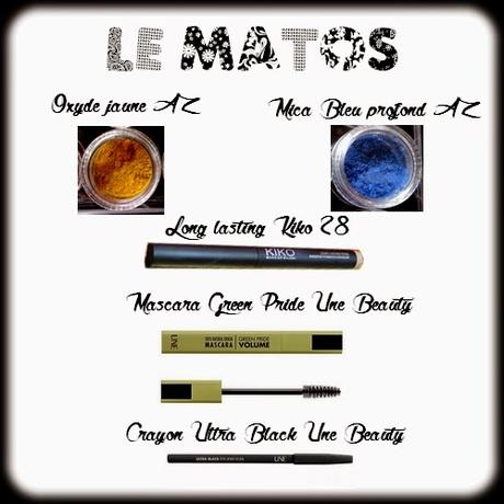 MMUF#1: J'ai osé l'eyeliner bleu sur fond jaune...