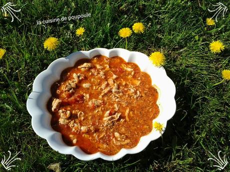 Poulet à la tomate, miel et thym WW