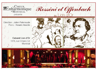 Rossini et Offenbach par le chœur Enharmonique de Montréal et un récital de John Brancy à la Société d’art vocal de Montréal