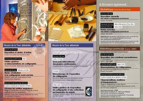 Heureux amateurs de calligraphie qui habitez au nord de l...