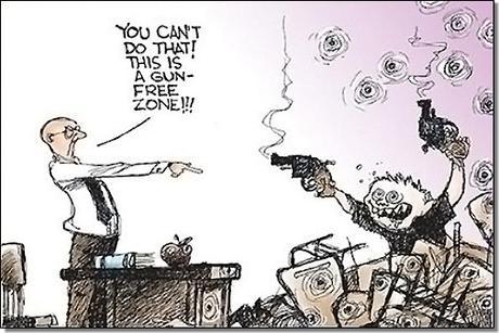 Ouf, en France, le port d’arme est interdit ! Gun Free Zone