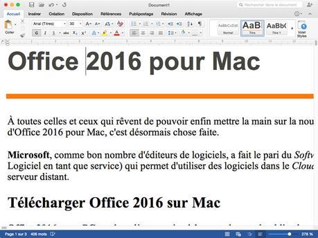 Office 2016 pour Mac: comment l’installer