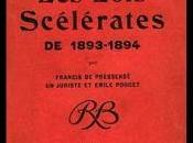 Extrait LOIS SCÉLÉRATES 1893-1894