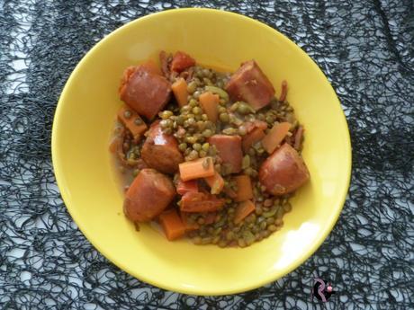 saucisses lentilles spicy