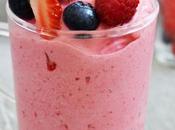 Frozen yogurt glace minute fraise